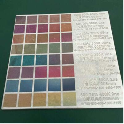 不銹鋼彩色激光打標 不銹鋼彩色激光打標